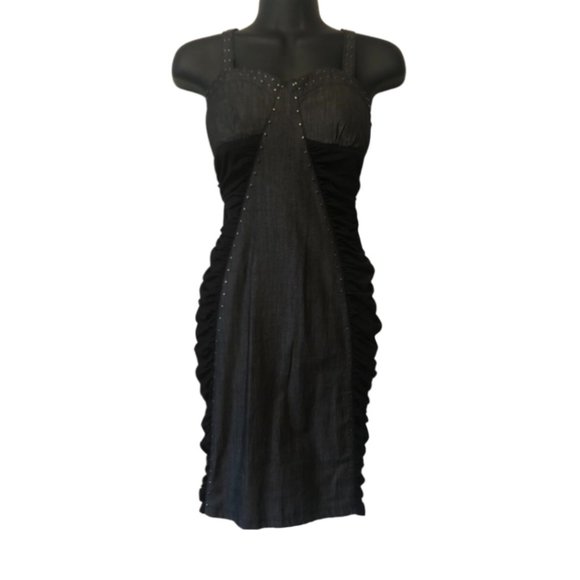 Denim Stone Dress - Picture 1 of 8